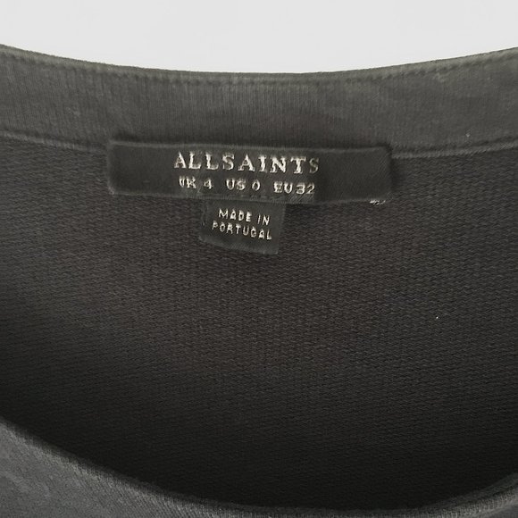 ALL SAINTS Lea Mal Dress - Washed Navy Grey - Picture 7 of 10